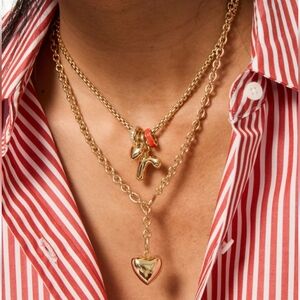 Roxanne Assulin The Mini Puffy Heart Charm Necklace